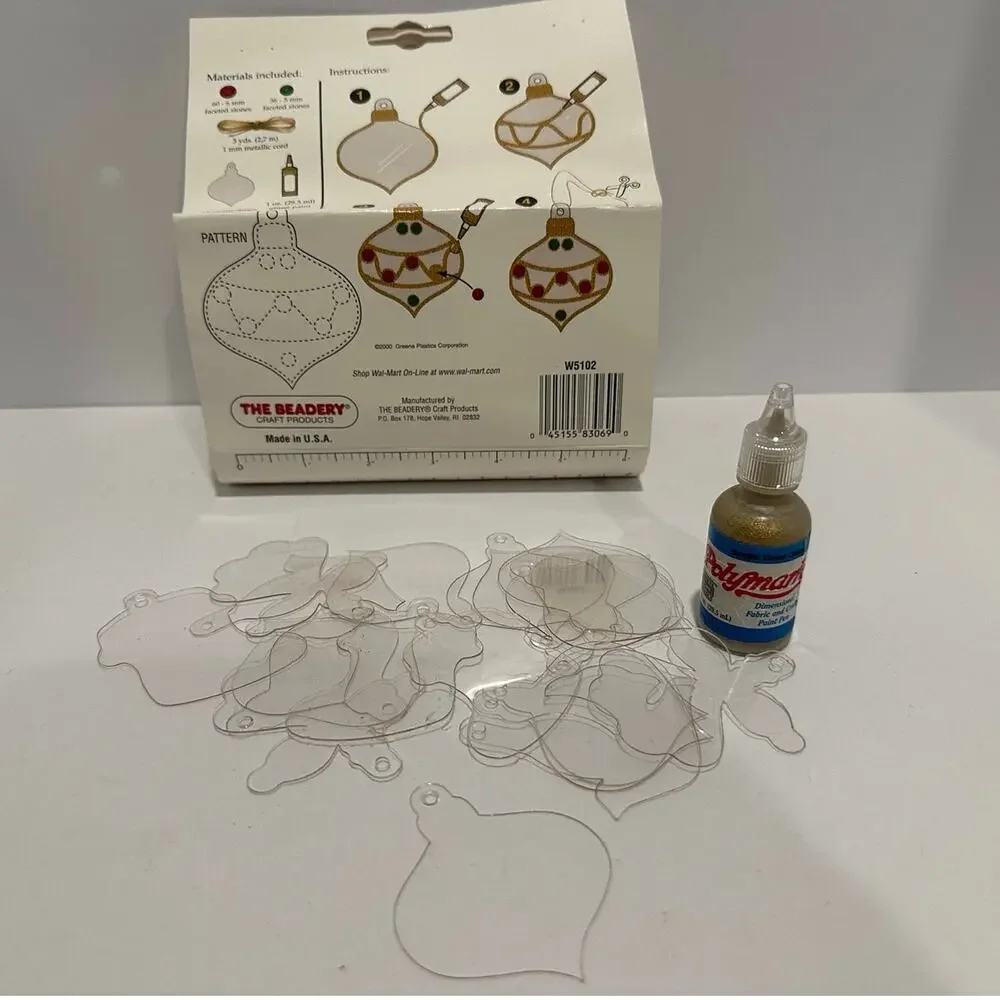 Vintage Holiday Time Ornament Craft kit - includes 20 ornaments